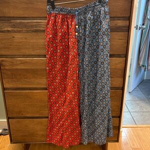 RHODE Red and Blue Cotton Pants